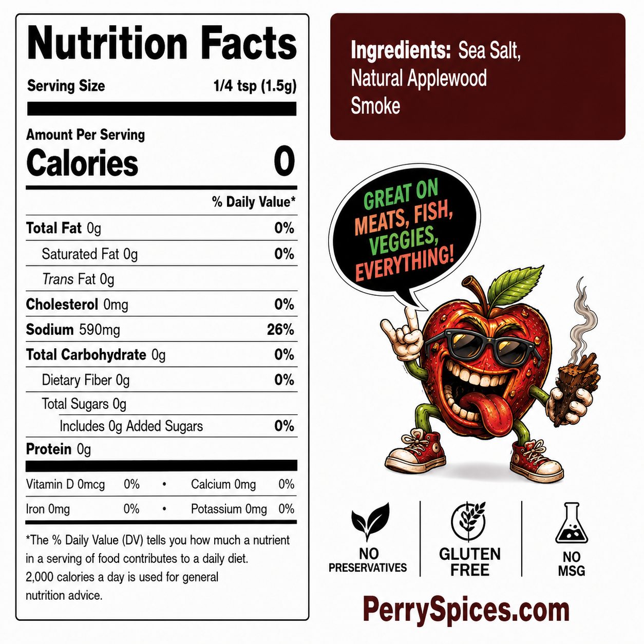 Applewood Smoked Salt | 4 oz