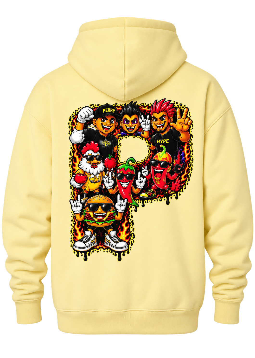Meet the Flavor Crew Hoodie ā Yellow