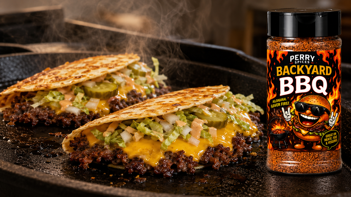 15-Minute Smashburger Tacos with Backyard BBQ Seasoning