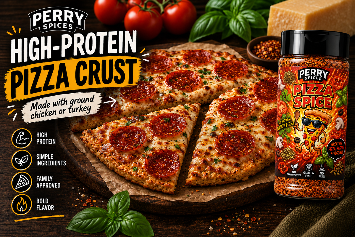 High-Protein Pizza Crust Recipe with Ground Chicken or Turkey