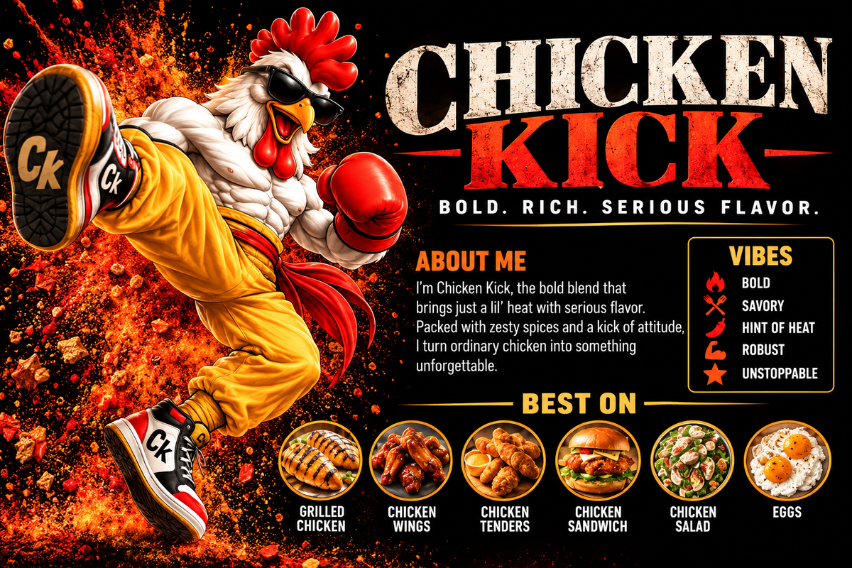 Chicken Kick | 6.6 oz Shaker