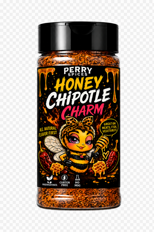 Perry Spices Honey Chipotle Charm | 5.1 oz Shaker