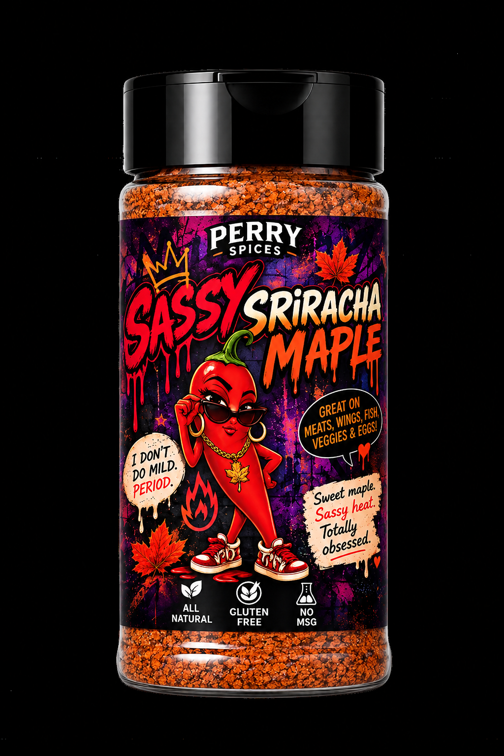 Sassy Sriracha Maple | 4.8 oz Shaker