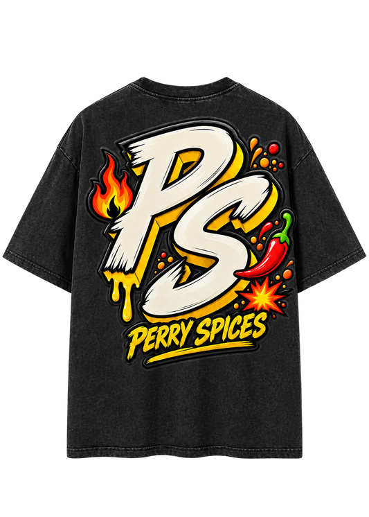 PS Perry Spices Washed oversized Street Tee