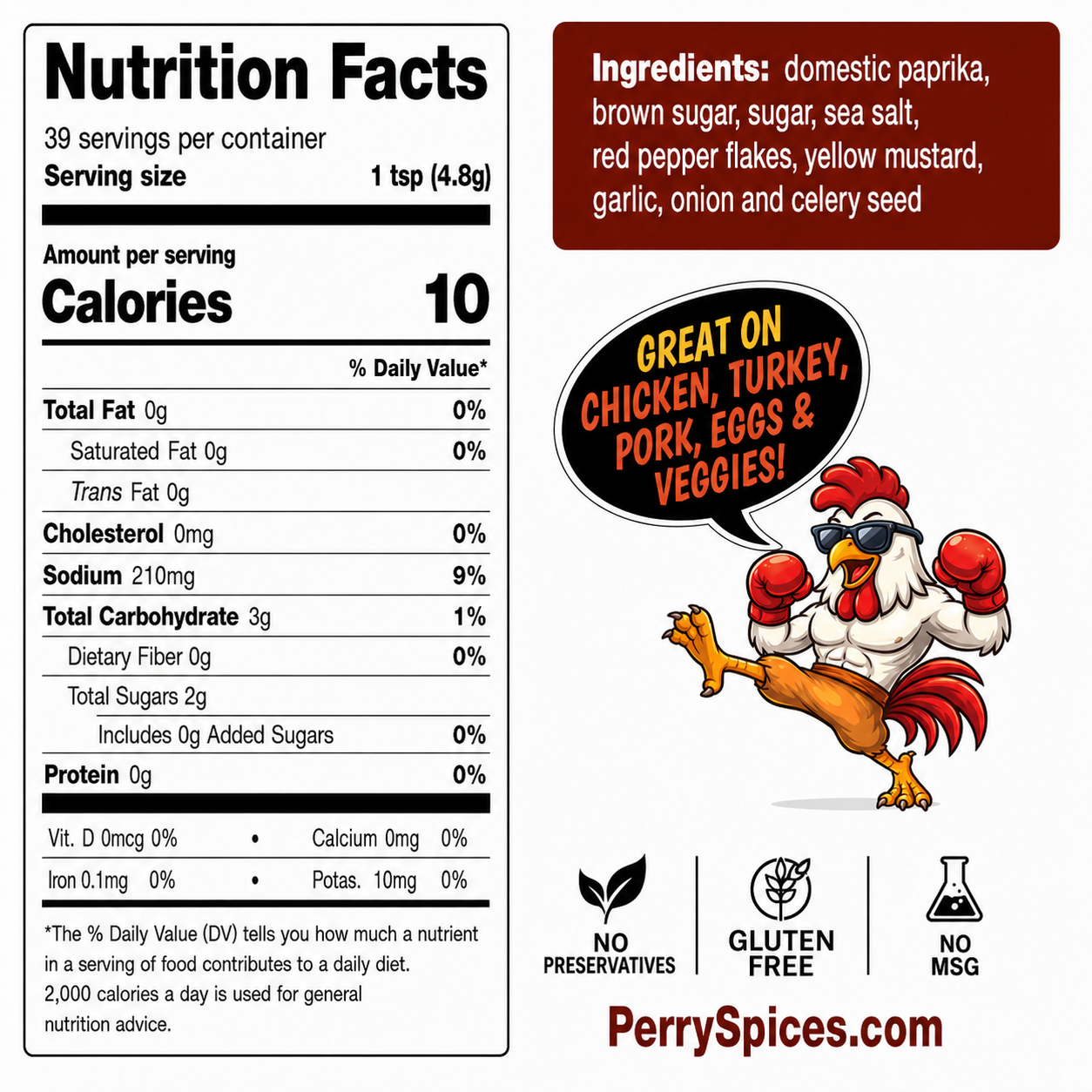 Chicken Kick | 6.6 oz Shaker