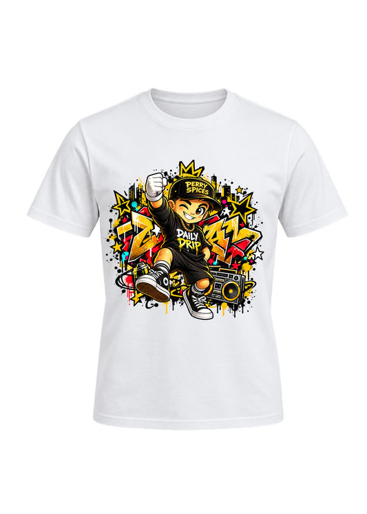 Perry Spices Daily Drip Urban Street Tee – White