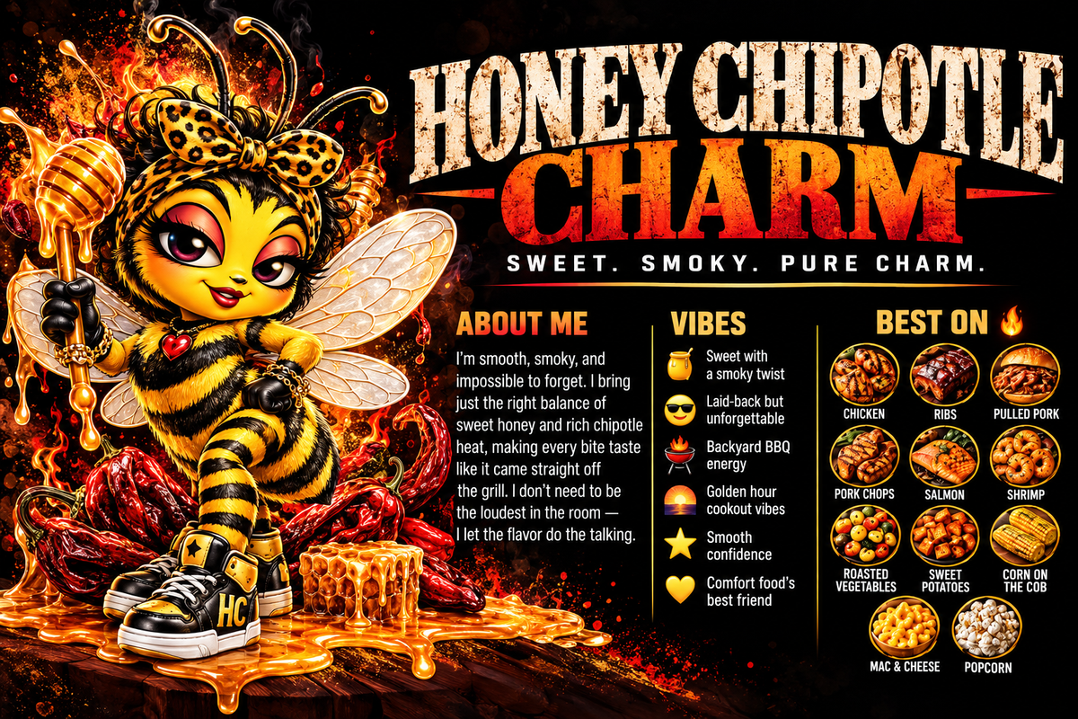 Perry Spices Honey Chipotle Charm | 5.1 oz Shaker