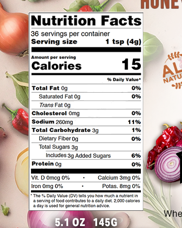 Honey Chipotle Charm | 5.1 oz Shaker