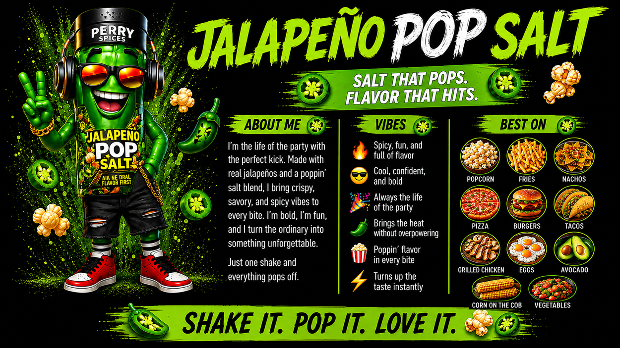 Jalapeño Pop Salt | 8.5 oz