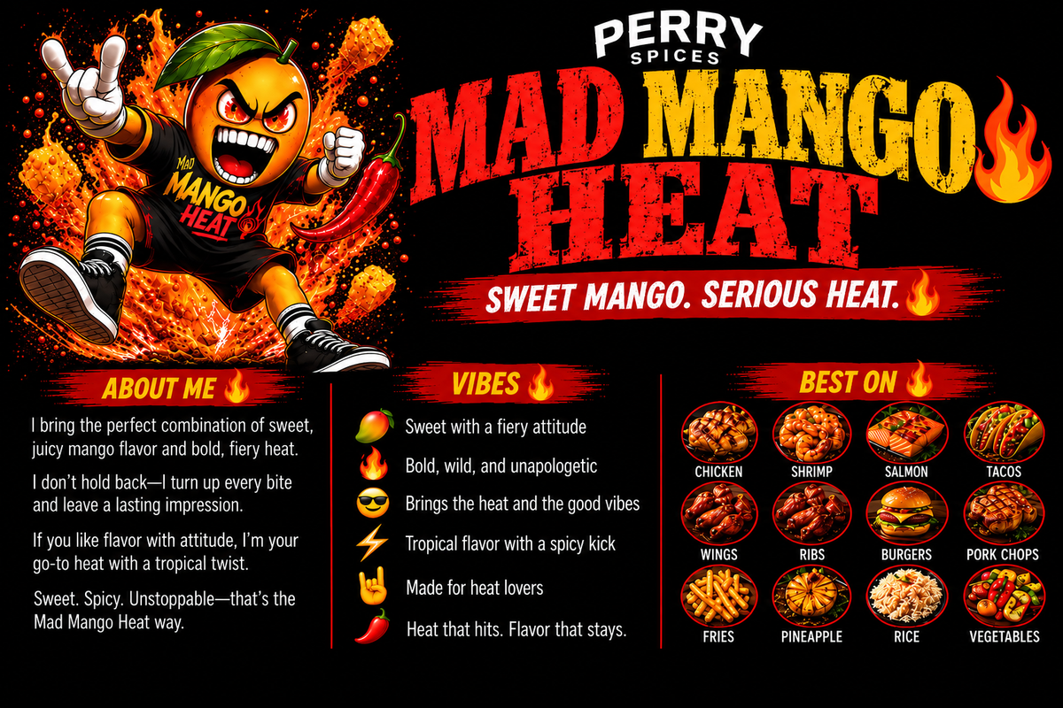 Mad Mango Heat | 6.6 oz Shaker