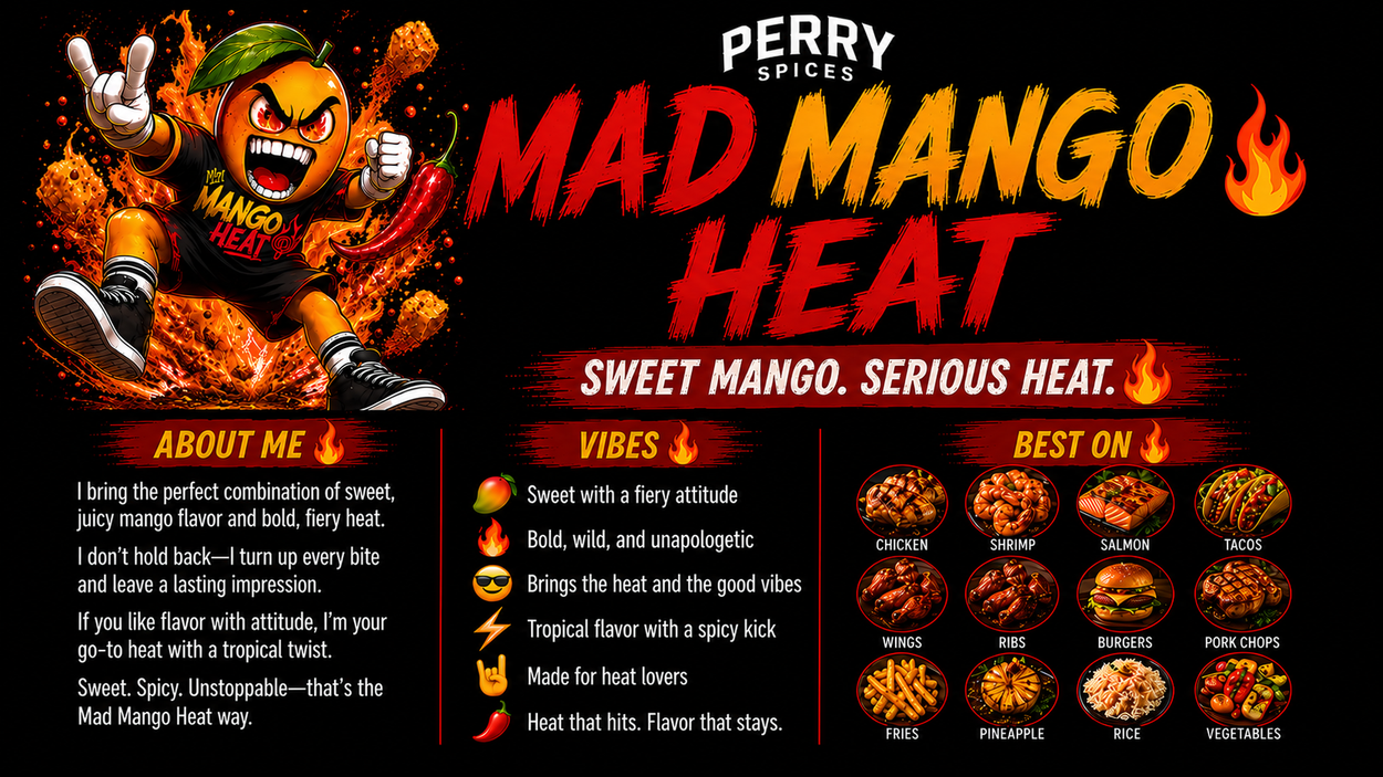 Mad Mango Heat | 6.6 oz Shaker