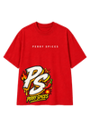 PS Perry Spices Red Oversized Street Tee