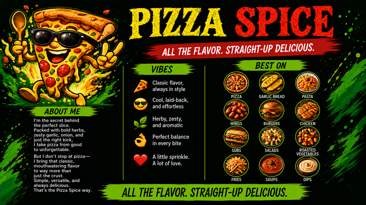 Pizza Spice | 2.19 oz Shaker