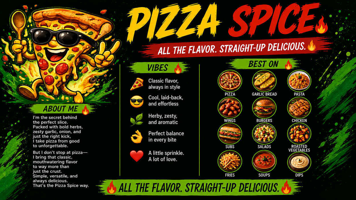 Pizza Spice | 2.19 oz Shaker