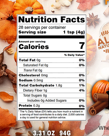 Pumpkin Spice | 3.31 oz Shaker