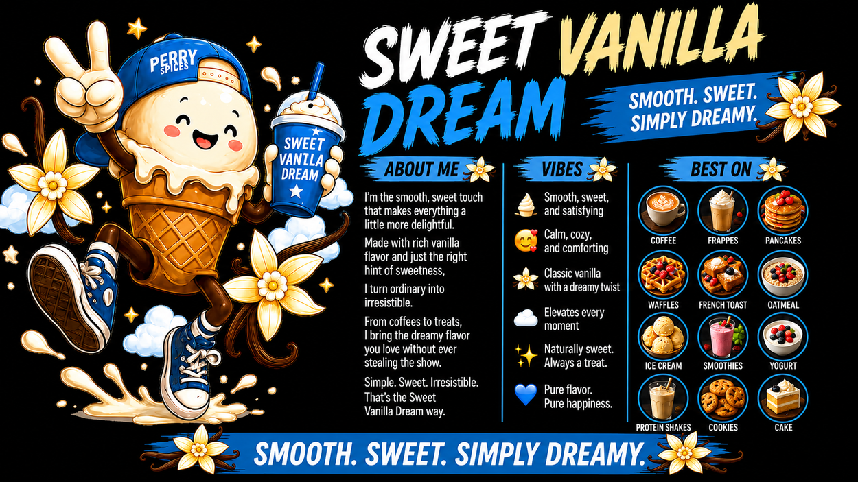 Sweet Vanilla Dream | 5.64 oz Shaker