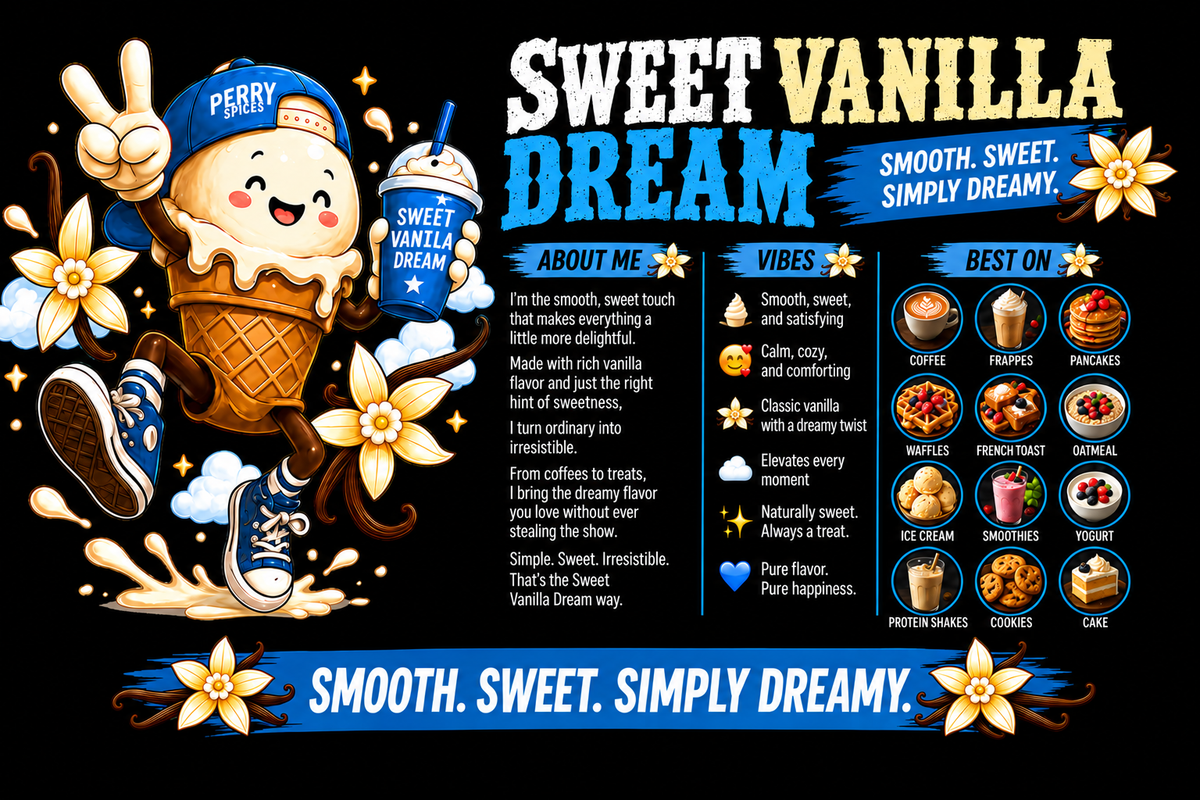 Sweet Vanilla Dream | 5.64 oz Shaker