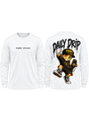 Daily Drip White Long-Sleeve Tee
