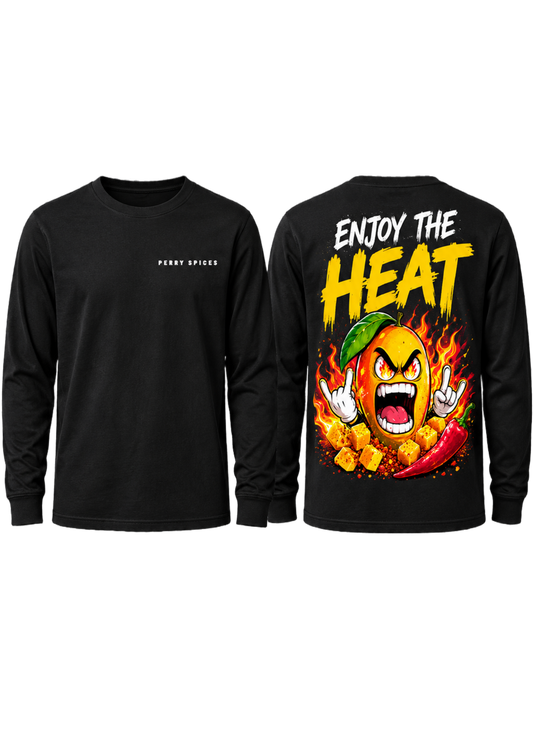 Enjoy the Heat Black Long-Sleeve Tee