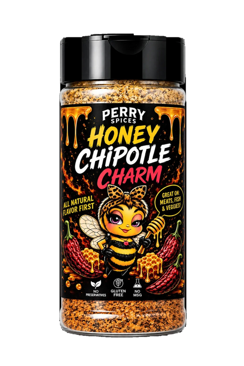 Honey Chipotle Charm sweet and smoky honey chipotle seasoning by Perry Spices