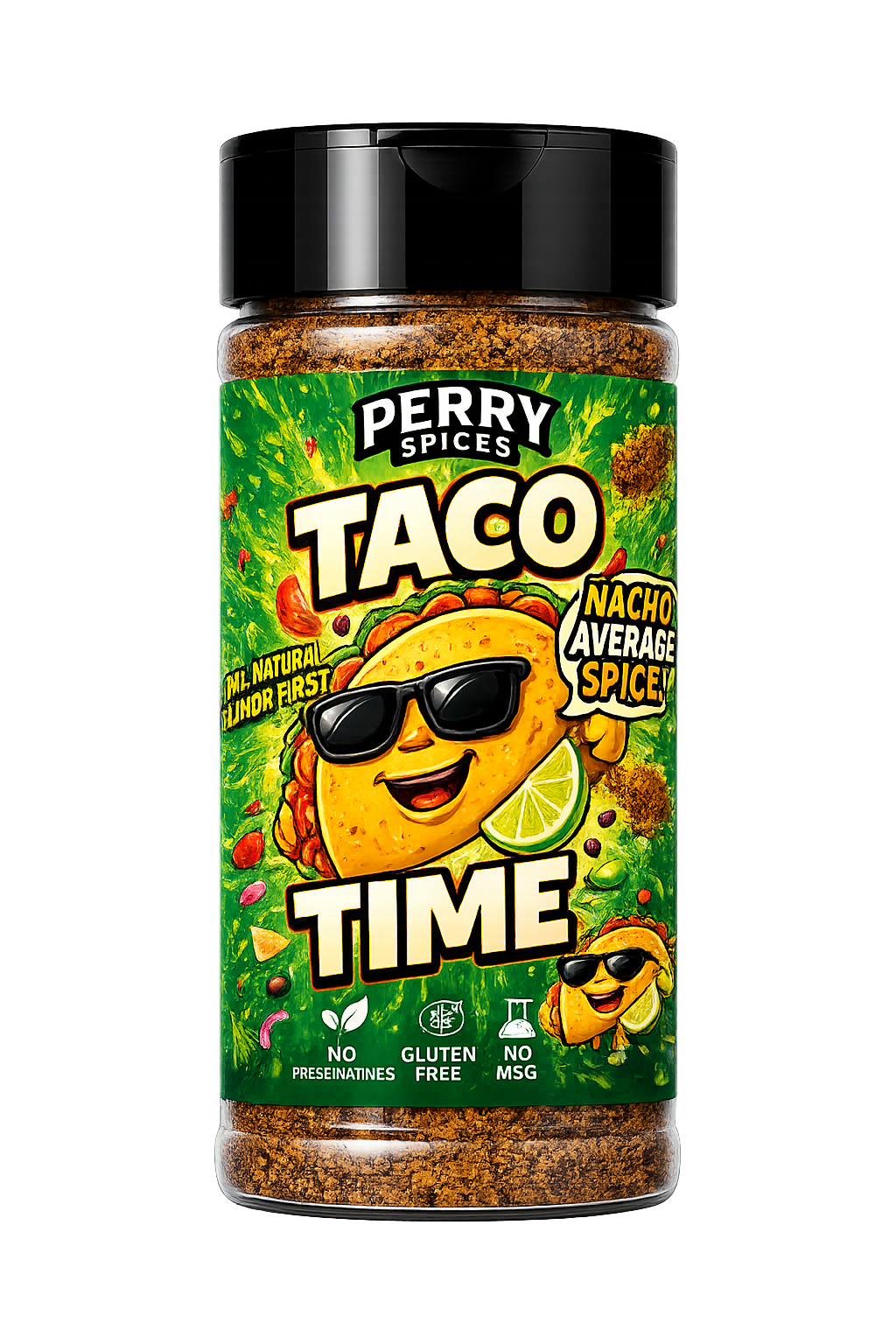 Taco Time | 4.1 oz Shaker